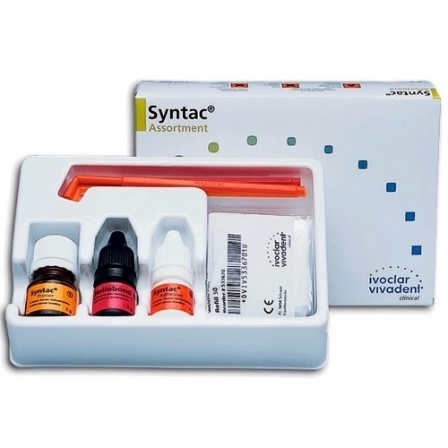 Syntac Assortment 2 x 3 г,1 х 6 г - адгезивная система IV поколения Syntac Primer 3 г  Syntac Adhesive 3 г  Heliobond 6 г.