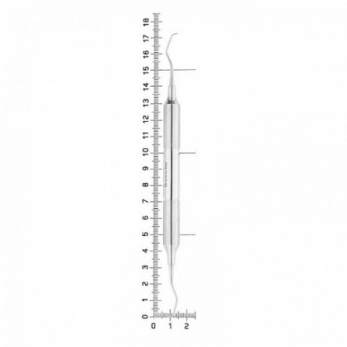 Кюрета парадонтологическая Gracey, форма 78, ручка DELUXE, диаметр 10 мм, 26-39B