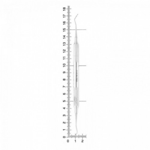 Скейлер парадонтологический, форма 204 SD, ручка диаметр 8 мм, 26-57