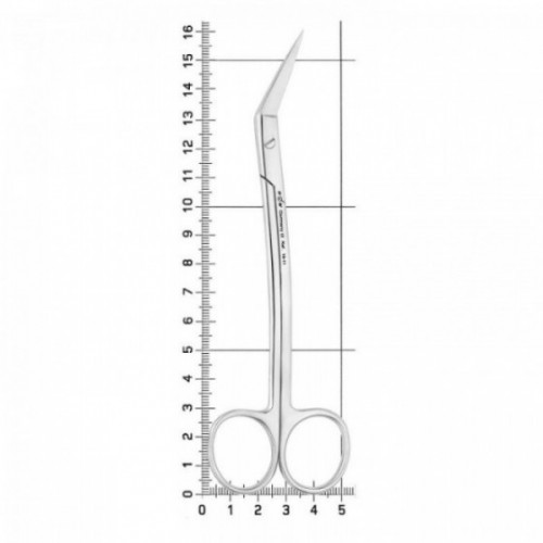 Ножницы хирургические угловые Goldmann-Fox, 16 см, 19-11