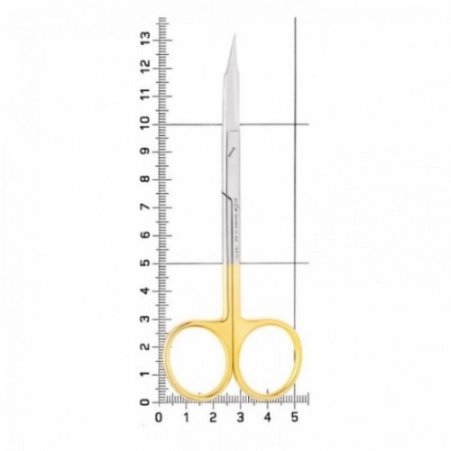 Ножницы хирургические изогнутые Goldmann-Fox TC,12,5см, 19-6TC