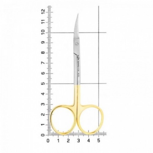 Ножницы хирургические двойной изгиб, зубчатая поверхность, La Grange TC, 11,5см, 19-7TC