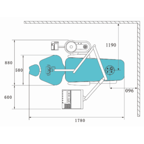 Установка стоматологическая KLT 6210 N1 Lower нижняя подача