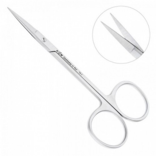 Инструмент стоматологический ножницы хирургические, прямые Iris, 11,5 см, 19-1