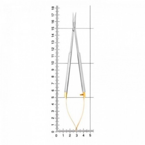 Ножницы хирургические изогнутые Micro Schere TC, 17 см, 40-48B