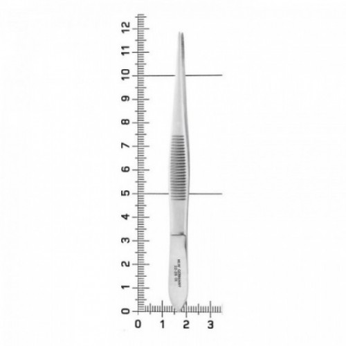 Пинцет анатомический, 11,5 см, 22-25