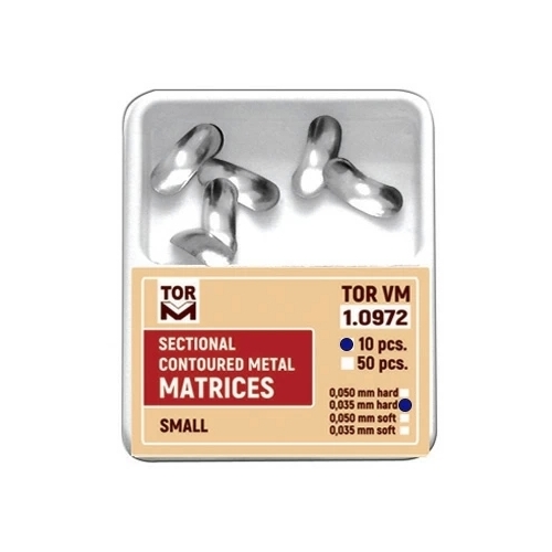 Матрицы 1.0972 металлические секционные малые твердые 50 мкм 10 шт ТОР ВМ
