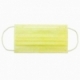 Маска одноразовая медицинская Euronda 3-х слойная на резинке, цвет желтый 50 шт. в уп.