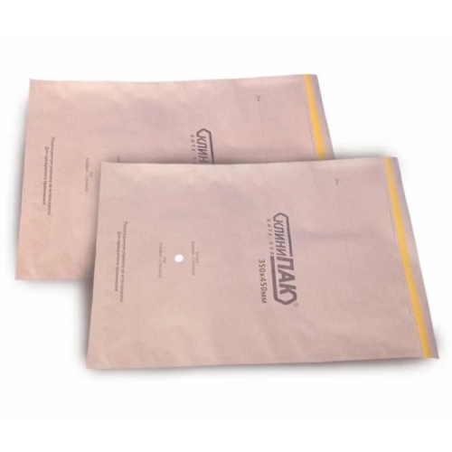 Пакеты для стерилизации крафт самозапечатывающиеся бумажные 250 х 320 100 шт.коричневая бумага