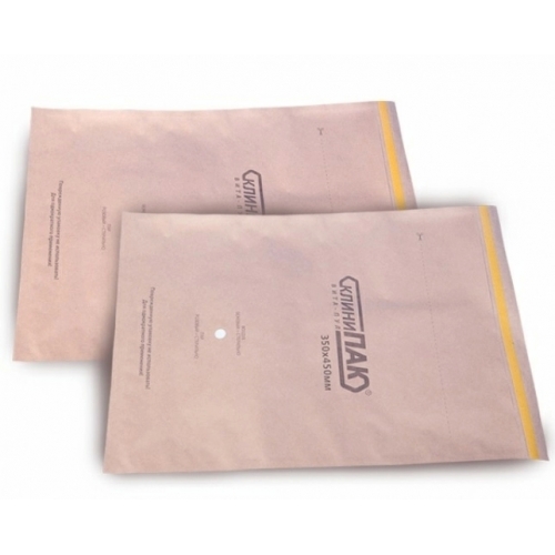 Пакеты для стерилизации крафт самозапечатывающиеся бумажные 75 х 150 100 шт.коричневая бумага