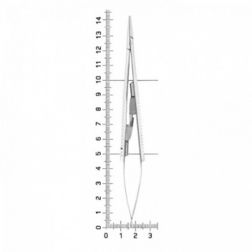 Иглодержатель хирургический Castroviejo, 14 см, 20-16