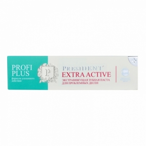 Паста зубная President PROFI PLUS EXTRA ACTIVE RDA 50 экстравяжущая 30 мл