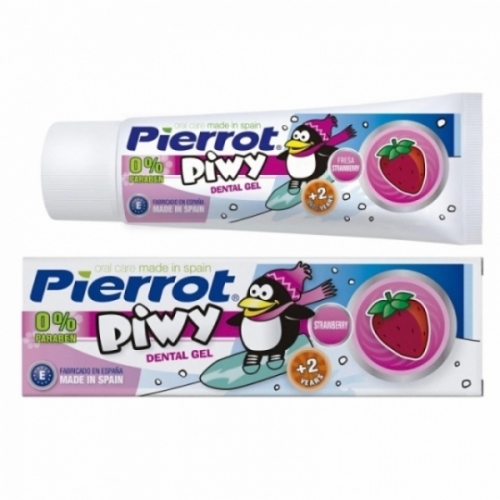 Паста зубная гель для детей Pierrot Piwy Strawberry Gel клубничная, 75 мл.