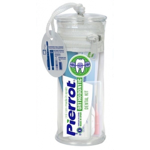 Набор Pierrot Orthodontic Kit TRAVEL ORTHO зубная щетка, зубная паста, воск, 2 ршика