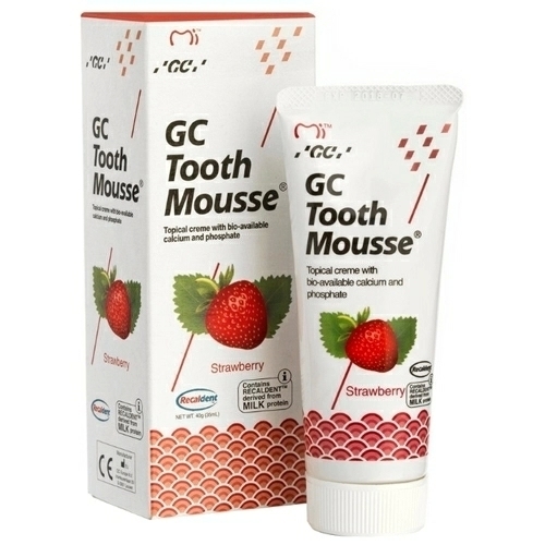 Tooth Mousse - аппликационный мусс для реминерализации и снижения чувствительности зубов, 40 г Клубника
