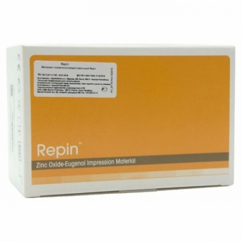 Слепочная масса Репин, оттискный материал из окиси цинка и эвгенола 300 г125 г, Чехия