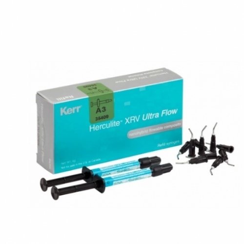 Herculite XRV Ultra Flow XL2 - композитный текучий, светоотверждаемый материал, 2 шприца х 2 г