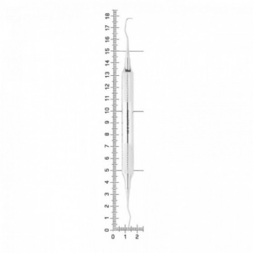 Кюрета парадонтологическая Gracey, форма 12, ручка CLASSIC, диаметр 10 мм, 26-36A