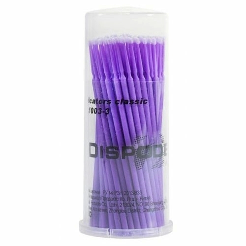 Аппликаторы UltraFine, маленькие, цвет фиолетовый, 100 шт.