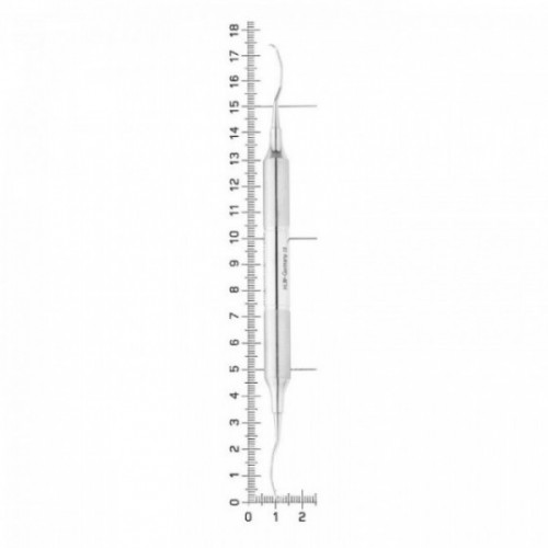 Кюрета парадонтологическая Gracey MF, форма 1112, ручка DELUX, диаметр 10 мм, экстра легкая, 26-41BMF