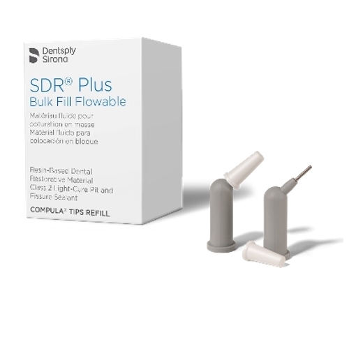 SDR plus, 15 капсул по 0,25 г, оттенок универсальный, жидкотекучий материал для жевательных зубов.