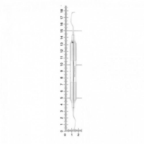 Кюрета парадонтологическая Gracey, форма 1112, ручка DELUXE, диаметр 10 мм, 26-41B
